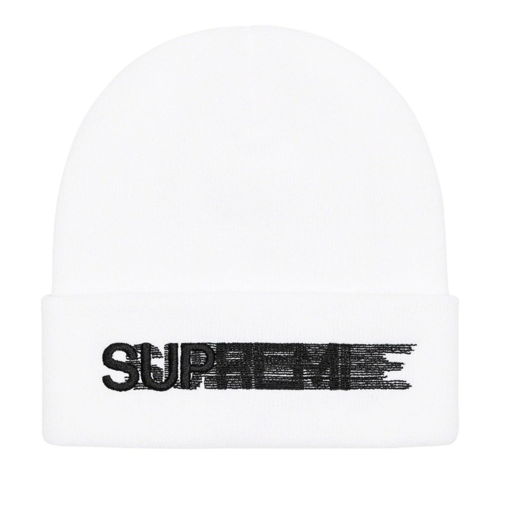 Supreme MOTION LOGO BEANIE White